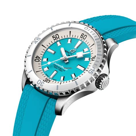 superocean breitling blue|Breitling Superocean tiffany blue.